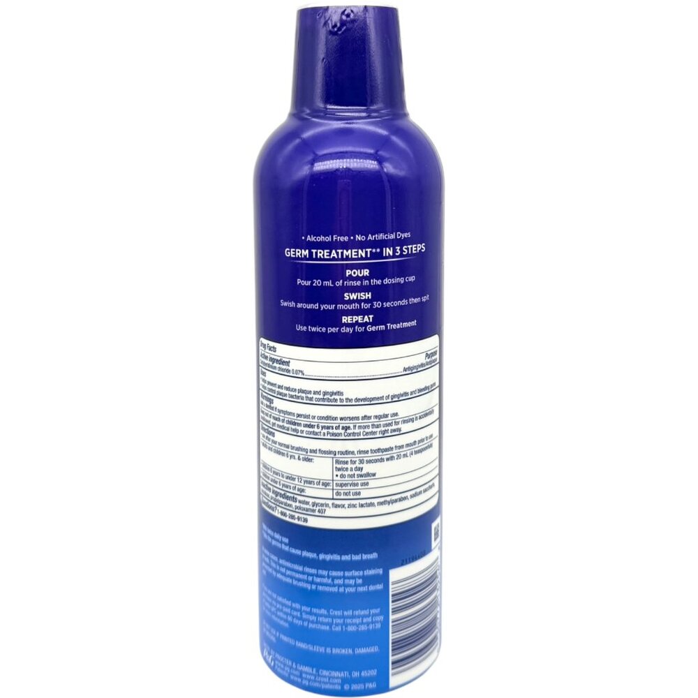 Crest Deep Cleanse Antigingivitis Mouthwash 16oz - Picture 2 of 2